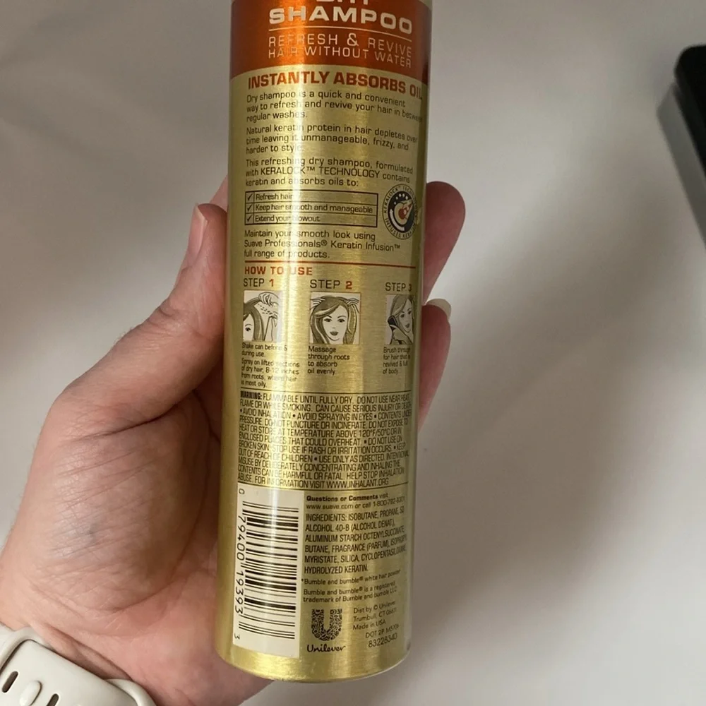 Suave Keratin Infusion Dry‎ Shampoo Discontinued Rare